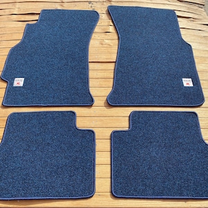 Fit For Honda Civic Ek 9 Type R 1996-00 Floor Mats Carpet Ribbed  Navy Blue
