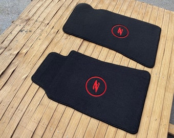 Fit for Datsun 240Z 260Z 280Z Floor Mats Carpet Black/red Z Logo