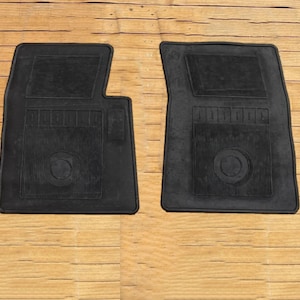 For Chevy el camino floor mats Rubber Black set of 2 1978-87