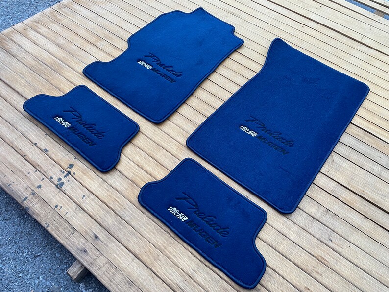 Fits Honda Prelude 5th Gen 1997 to 2001 2DR Navy Blue Floor Mats Carpet W/ Spoon Etsy