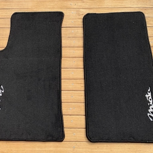 Fit For Mazda Miata MX5 NB Custom Velour Floor Mats Carpet Black 2pcs 1998-05