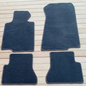 Alfombrillas para BMW E46 M3, color negro, 4 unidades, 325Ci, 330Ci, año de fabricación 2001-2006, LHD