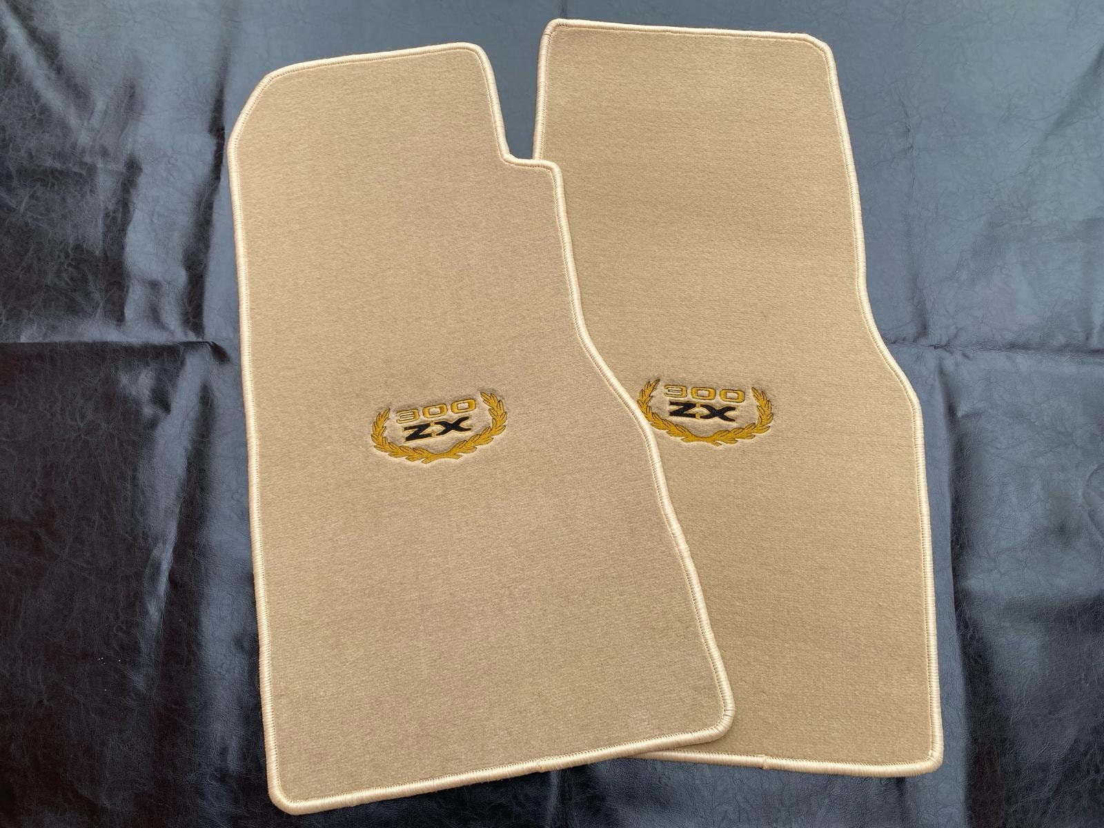 Nissan 300ZX Z31 Beige Floor Mats: 1984-1989, 2-piece Carpet Set
