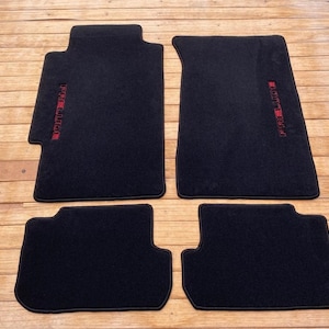 Fit For Honda Prelude Si Black Velour Floor Mat Mats Carpet Set of4 1988-91