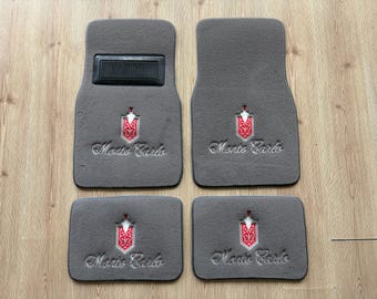 Juego de 4 alfombrillas para Monte Carlo (1970-90) en color gris