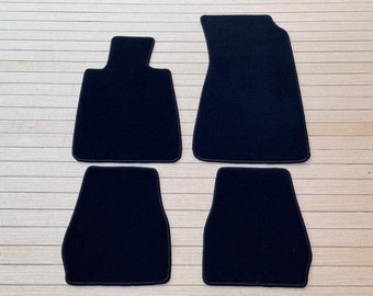 BMW E30 Black Velour Floor Mats: Coupe, Convertible & M3 (1986-94)