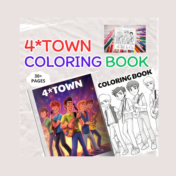 Cute Coloring Book - Etsy