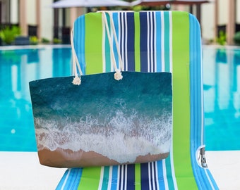 Beach | Tropical |  Weekender | Bag | Tote | Tote Bag | For Her | Beach Bag | Gift | Birthday | Travel Bag