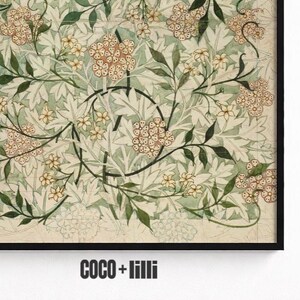 English Cottage Wall Art • Vintage Botanical Floral Print • William Morris Jasmine image 4