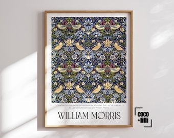 William Morris Maximalist Botanical Print Nature Wall Art Famous Artist Print Vintage Poster Bedroom Decor Gift For Mom Home Gift For Her