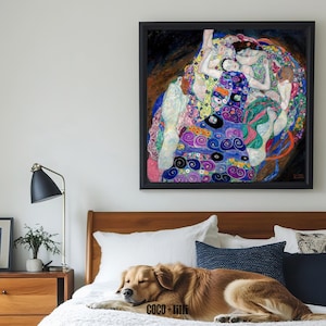 Feminine Wall Art by Gustav Klimt • Maximalist Decor Print • Art Nouveau Poster image 5