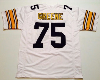 UNSIGNED CUSTOM Sewn Stitched Joe Greene White Jersey - M, L, XL, 2XL, 3XL