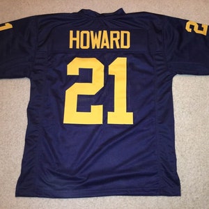UNSIGNED CUSTOM Sewn Stitched Desmond Howard Blue Jersey - M, L, XL, 2XL