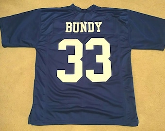 UNSIGNED CUSTOM Sewn Stitched Al Bundy Polk High Blue Jersey - M, L, XL, 2XL