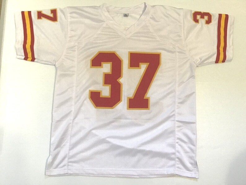 UNSIGNED CUSTOM Sewn Stitched Joe Delaney White Jersey - M, L, XL, 2XL image 2