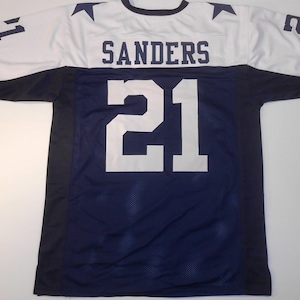 UNSIGNED CUSTOM Sewn Stitched Deion Sanders Thanksgiving Jersey - M, L, XL, 2XL, 3XL