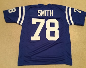 UNSIGNED CUSTOM Sewn Stitched Bubba Smith Blue Jersey - M, L, XL, 2XL