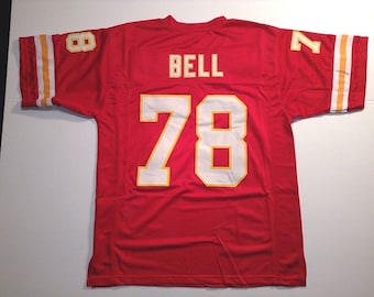 UNSIGNED CUSTOM Sewn Stitched Bobby Bell Red Jersey - M, L, XL, 2XL