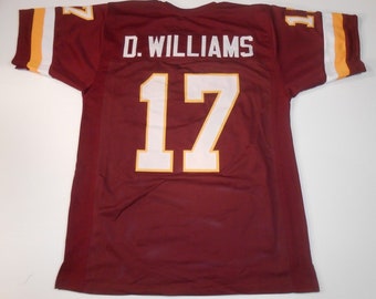 UNSIGNED CUSTOM Sewn Stitched Doug WIlliams Burgundy Jersey - M, L, XL, 2XL, 3XL