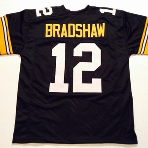 Terry Bradshaw Pittsburgh Steelers Fanatics Authentic Autographed White  Mitchell & Ness Replica Jersey with HOF 89