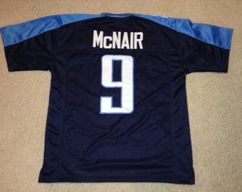 UNSIGNED CUSTOM Sewn Stitched Steve McNair Blue Jersey - M, L, XL, 2XL