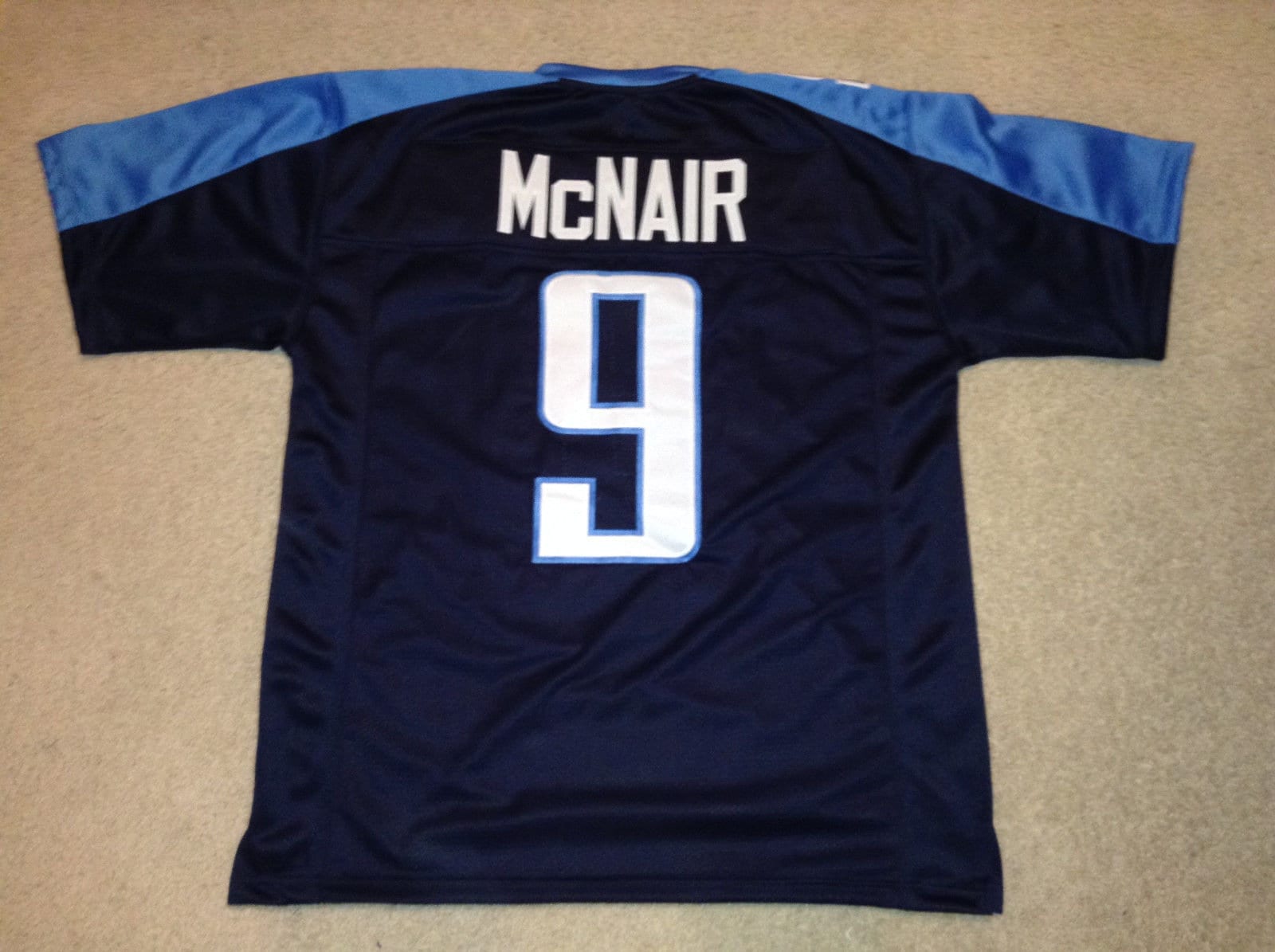  Steve McNair Jersey #9 Houston Custom Stitched White Football  Various Sizes New No Brand/Logos Size S : Everything Else