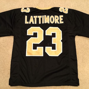 UNSIGNED CUSTOM Sewn Stitched Marshon Lattimore Black Jersey - M, L, XL, 2XL