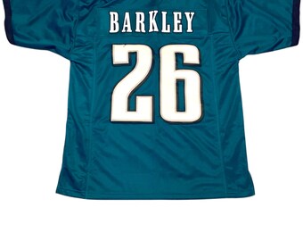 Saquon Barkley #26 Sewn Stitched Custom Jersey Green Philadelphia