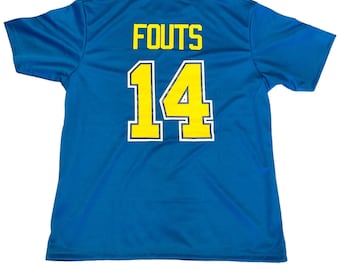 Dan Fouts Blue T-Shirt - Sizes XS thru 3XL No Logos