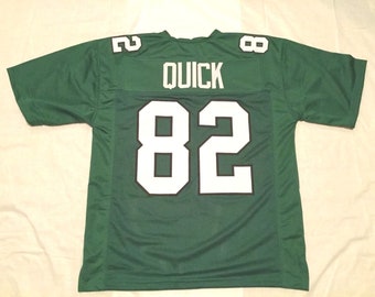 UNSIGNED CUSTOM Sewn Stitched Mike Quick Green Jersey - M, L, XL, 2XL