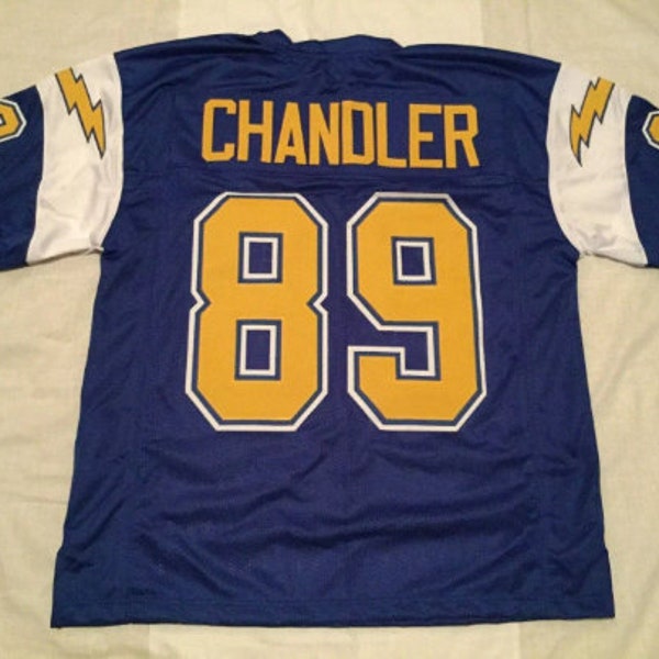 UNSIGNED CUSTOM Sewn Stitched Wes Chandler Jersey - M, L, XL, 2XL
