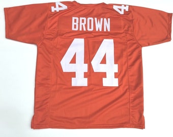 UNSIGNED CUSTOM Sewn Stitched Jim Brown Orange Jersey - M, L, XL, 2XL