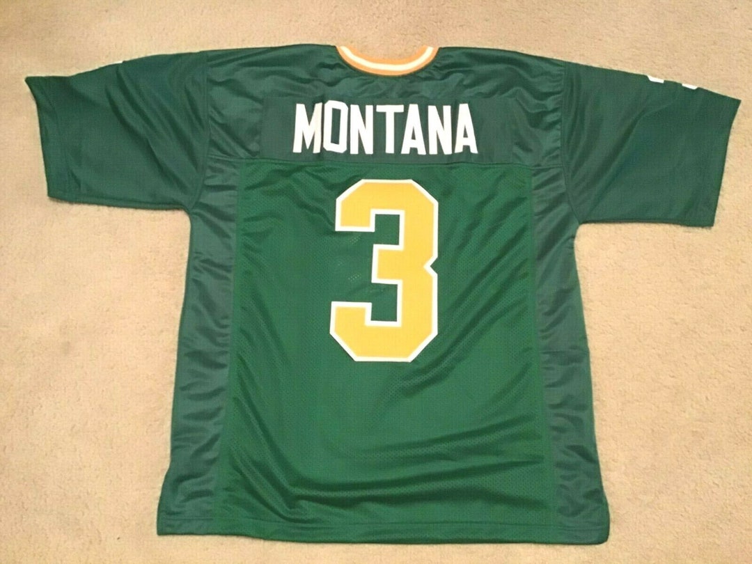 UNSIGNED CUSTOM Sewn Stitched Joe Montana Notre Dame Irish
