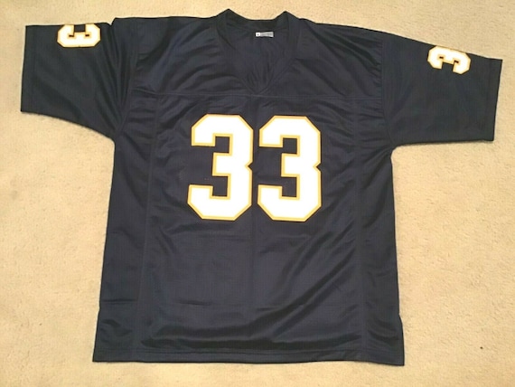 Tony Dorsett Pittsburgh Panthers Unsigned Navy TB Custom Jersey XL
