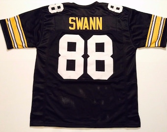 UNSIGNED CUSTOM Sewn Stitched Lynn Swann Black Jersey - M, L, XL, 2XL, 3XL
