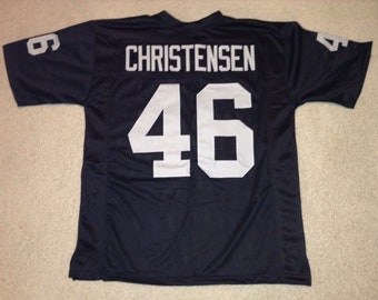 UNSGNED CUSTOM Sewn Sttched Todd Chrstensen Black Jersey - M, L, XL