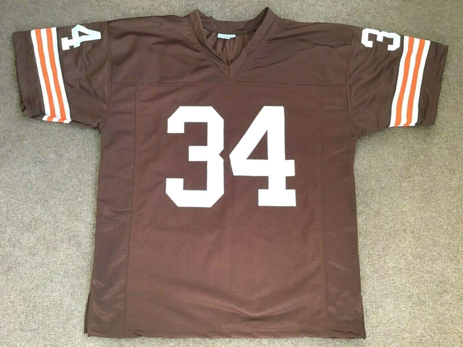 KEVIN MACK Unsigned Custom Cleveland Brown Sewn Football Jersey