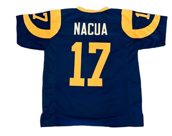 UNSIGNED CUSTOM Sewn Stitched Puka Nacua Blue Jersey - M, L, XL, 2XL