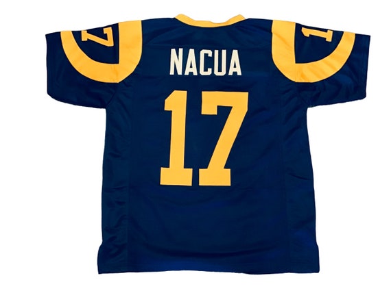 UNSIGNED CUSTOM Sewn Stitched Puka Nacua Blue Jersey M, L, XL