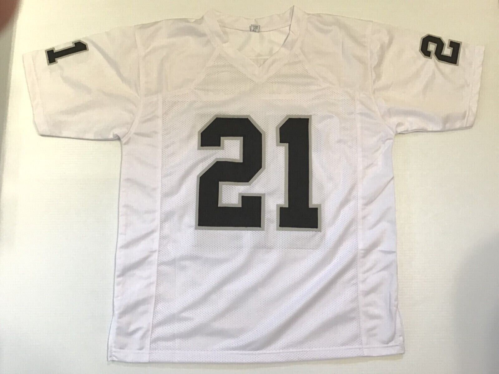 thumbnail image 2 of Unsigned Custom Sewn Cliff Branch White Jersey – Oakland Raiders | Adult Sizes M, L, XL, 2XL 2 of 5
