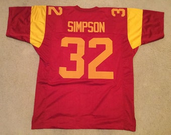 UNSIGNED CUSTOM Sewn Stitched O.J. Simpson Cardinal Jersey - M, L, XL, 2XL, 3XL