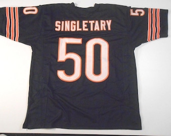 UNSIGNED CUSTOM Sewn Stitched Mike Singletary Blue Jersey - M, L, XL, 2XL, 3XL