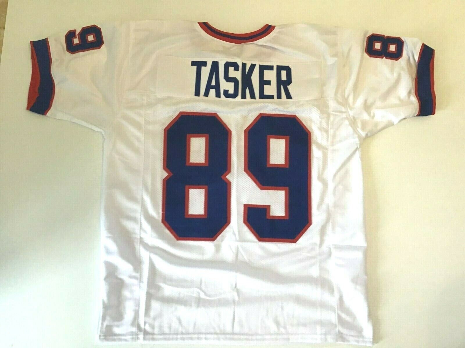 thumbnail image 2 of Custom Steve Tasker Buffalo Bills Blue Football Jersey – Unsigned, Sewn Numbers (S-3XL) 2 of 3