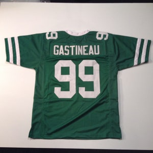 UNSIGNED CUSTOM Sewn Stitched Mark Gastineau Green or White Jersey - M, L, XL, 2XL, 3XL