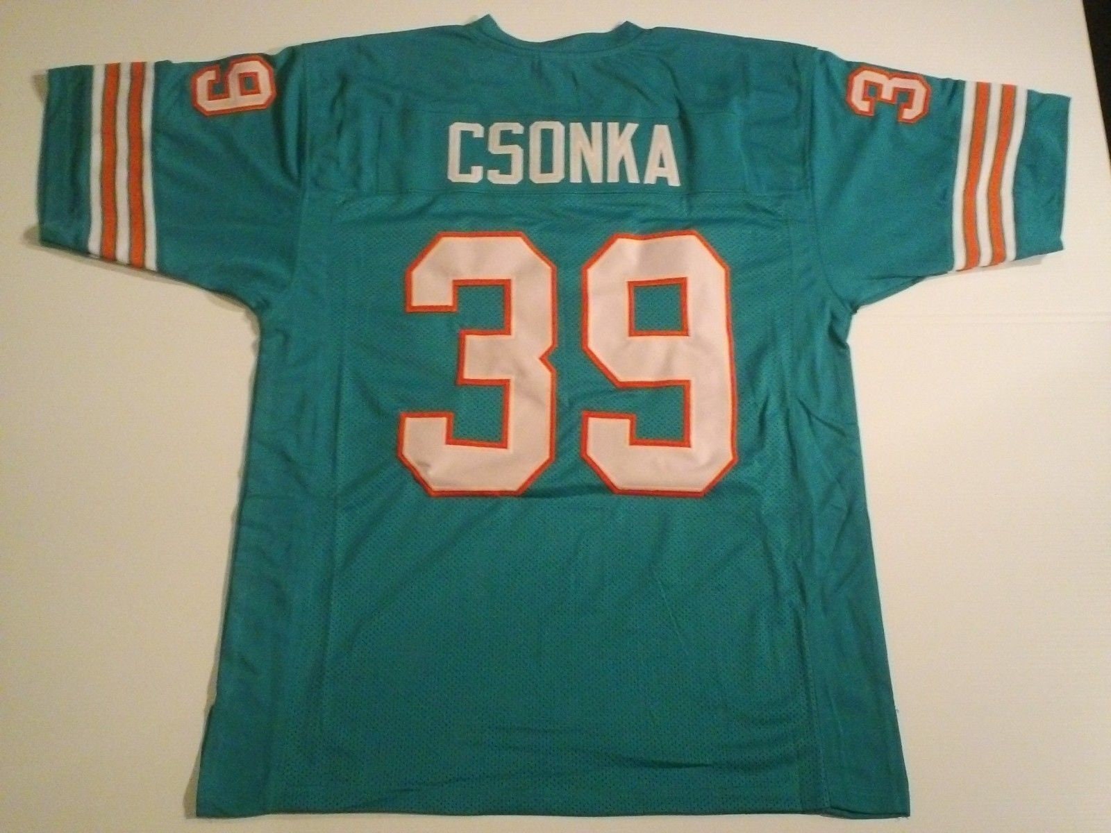 Men's Mitchell & Ness Larry Csonka Gray Miami Dolphins Retired NFL Player  Graphic T-Shirt