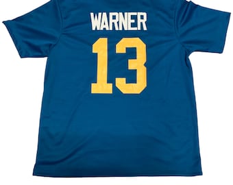 Kurt Warner Blue T-Shirt - Sizes XS thru 3XL No Logos