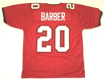 UNSIGNED CUSTOM Sewn Stitched Ronde Barber Red Jersey - M, L, XL, 2XL