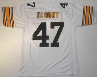 UNSIGNED CUSTOM Sewn Stitched Mel Blount White Jersey - M, L, XL, 2XL, 3XL