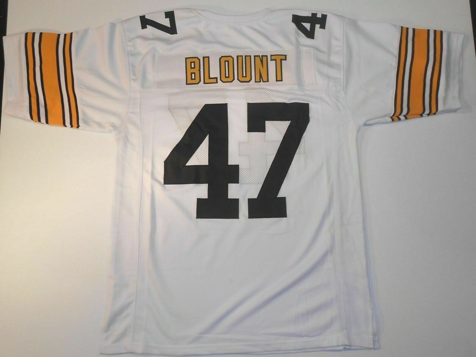 UNSIGNED CUSTOM Sewn Stitched Mel Blount White Jersey M, L, XL