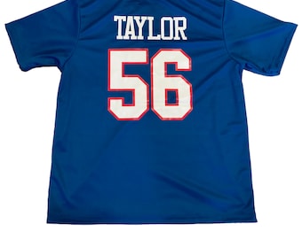 Lawrence Taylor Blue T-Shirt - Sizes XS thru 3XL No Logos
